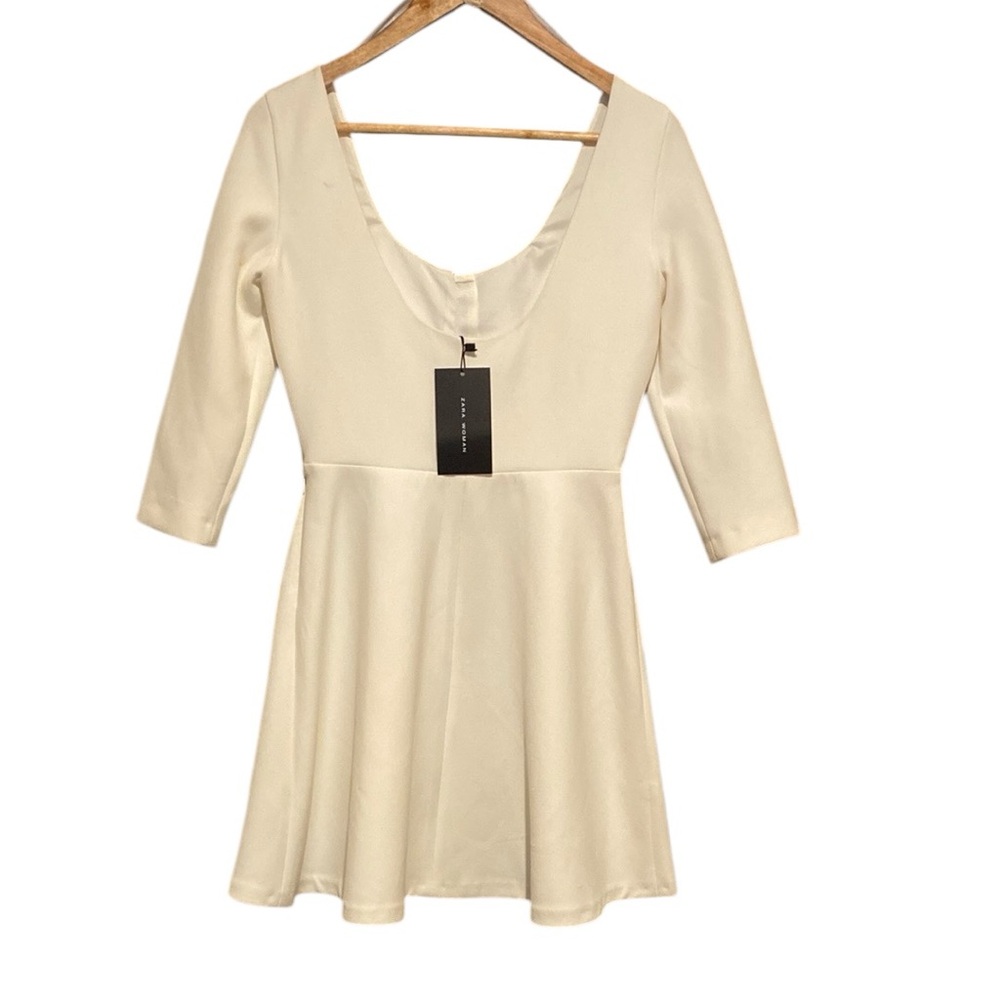 NWT Zara Woman Skater Dress With Front Zipper Size Small